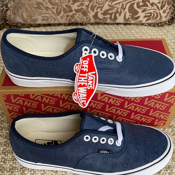 Vans Authentic Deboss Otw Blues/True White WMNS - Picture 2 of 16